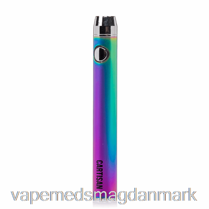 Vape Uden Nikotin Cartisan Knap Vv 900 Dual Charge 510 Batteri [micro] Rainbow